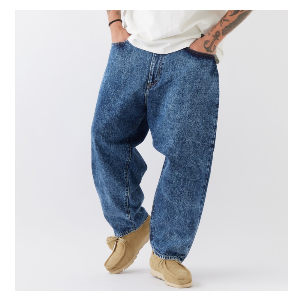 美品！FAT BLUDOZER ワイドデニム セルビッジジーンズ　バギー fit=scale-down,w=1200