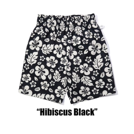 【COOKMAN】シェフパンツ Chef Pants Short Hibiscus Black