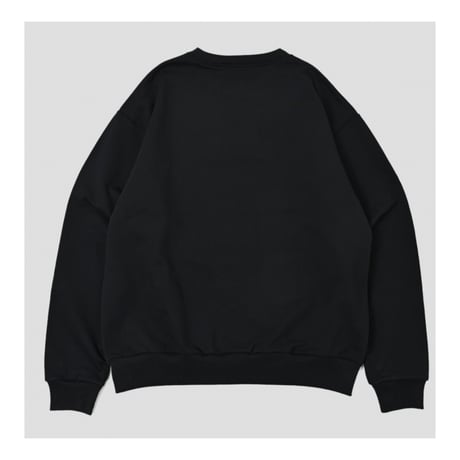 【NC by NO COFFEE】シレーボックスロゴ クルーネックスウェット　BLACK