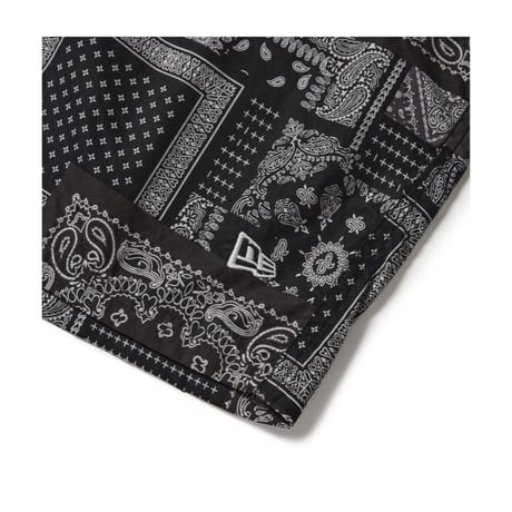 【NEWERA】イージー ショートパンツ Oriental Paisley ブラック