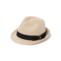 【NEWERA】The Trilby グログランバンド ナチュラルペーパーロープ シルバーピン