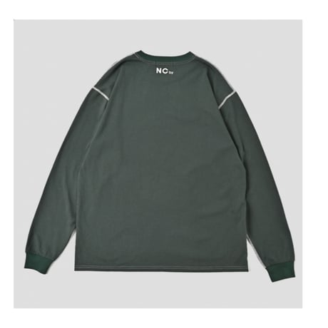 【NC by NO COFFEE】NCロゴプリント L/S Tee GREEN