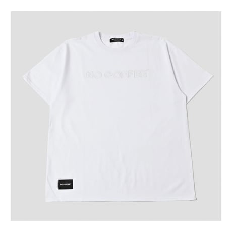 【NC by NO COFFEE】アウトライン刺繍S/S TEE WHITE