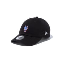【NEWERA】カジュアルクラシック MLB Casual Classic ニューヨーク・メッツ ミッドロゴ ブラック × スノーホワイト/ロイヤル/オレンジエイド