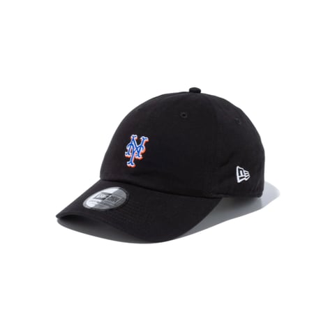 【NEWERA】カジュアルクラシック MLB Casual Classic ニューヨーク・メッツ ミッドロゴ ブラック × スノーホワイト/ロイヤル/オレンジエイド