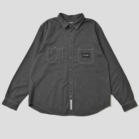 【NC by NO COFFEE】シャンブレーワークシャツ　CHARCOAL