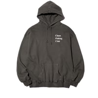 【CHAOS FISHING CLUB】Logo Pigment Hoodie INK BLACK