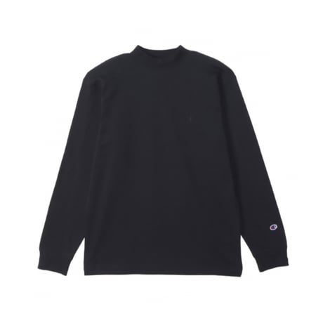 【CHAMPION】モックネックロングスリーブTシャツ