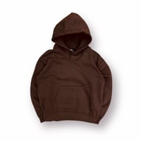 【麻中之蓬】15.6oz 【寂滅為楽】ブラウン プルオーバーパーカー裏起毛