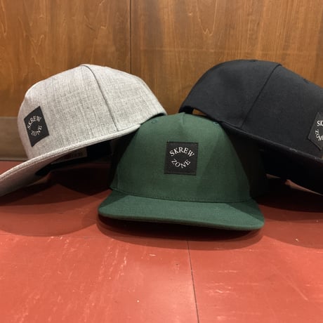 【SKREWZONE】BOX LOGO 5PANEL SNAP BACK