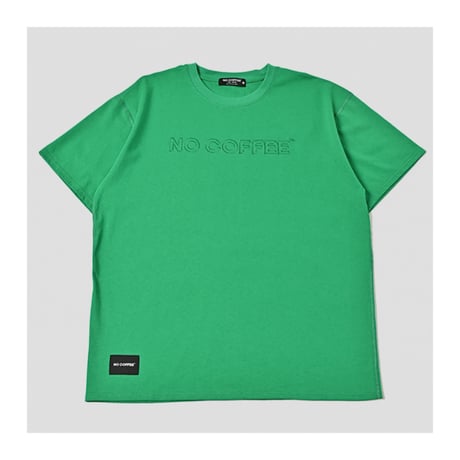 【NC by NO COFFEE】アウトライン刺繍S/S TEE GREEN
