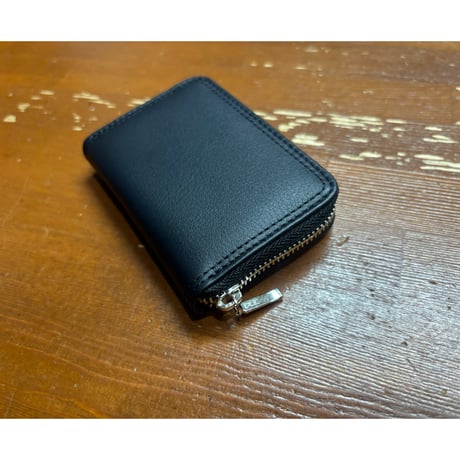【SKREWZONE】LEATHER ZIP COIN&CARD CASE