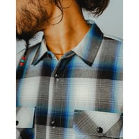 【BIG MIKE】Light Flannel L/S Shirts｜WHT×BLK×BLU×MNT