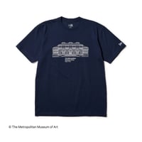 【NEWERA】半袖 コットン Tシャツ The Met ミュージアム ネイビー レギュラーフィット