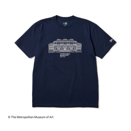 【NEWERA】半袖 コットン Tシャツ The Met ミュージアム ネイビー レギュラーフィット