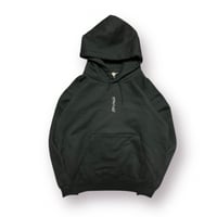 【麻中之蓬】15.6oz 【寂滅為楽】ブラック プルオーバーパーカー裏起毛