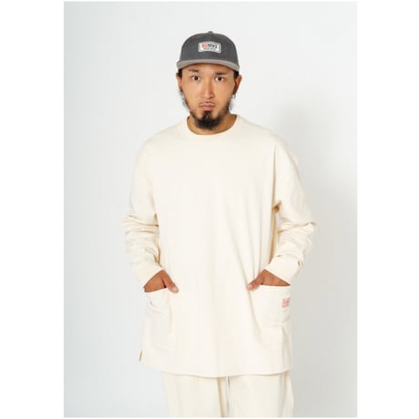 【BIG MIKE】US COTTON 10oz W POCKET L/S TEE