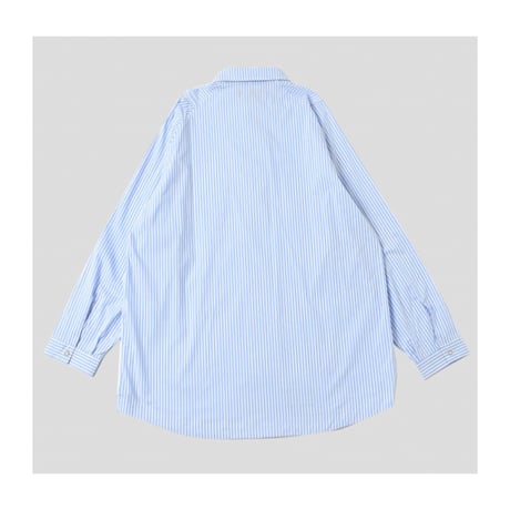 【NC by NO COFFEE】ビッグシルエットストライプシャツ　BLUE