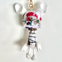 ラビットキーホルダー -hand-painted polka dots BK- | T dol