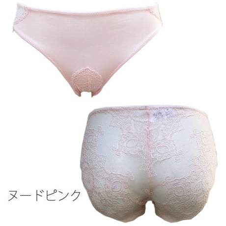 バックレースショーツ /正絹シルク100％(la sakura)2300　シルクインナー/シルク下着/シルク肌着/シルクショーツ