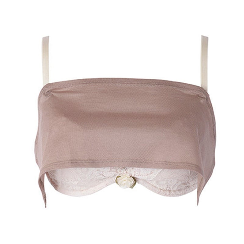 la sakura シルク100% スリップ シルク100% レース付き ブラスリップ ノンワイヤー スリップ