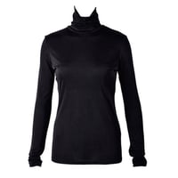 【アウトレット】サンプル品　カップポケット付きシルクタートル長袖 (la sakura)　2336　シルク100％　インナー/シルク下着/シルク肌着/シルクトップス
