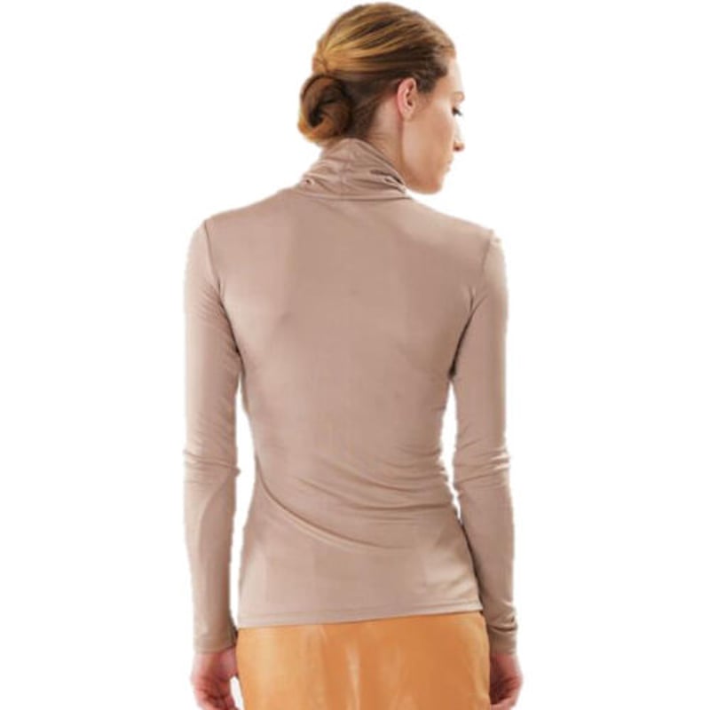 ピュアシルク100％ 長袖タートルネック 正絹（la sakura）2329シルク