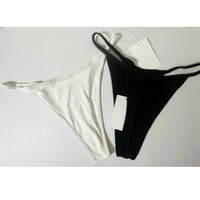 【アウトレット】サンプル品 シルク コットン 天竺　 タンガ（la sakura）2282 Mサイズ　ホワイト/ブラック