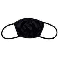 正絹 シルク 100％ マスク  ポケット付  シルクサテン(la sakura) 3090BKブラック