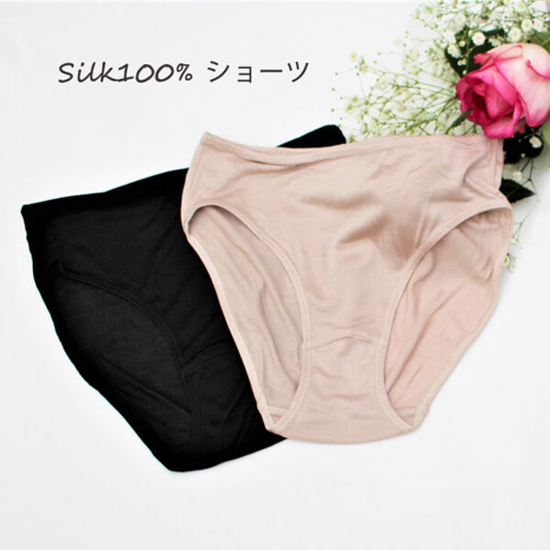 ✴️rararakuharuです！✴️14 超美品！　シルク入り　THE シルク100％ スタンダードショーツ(haruyo)418051 Mサイズ