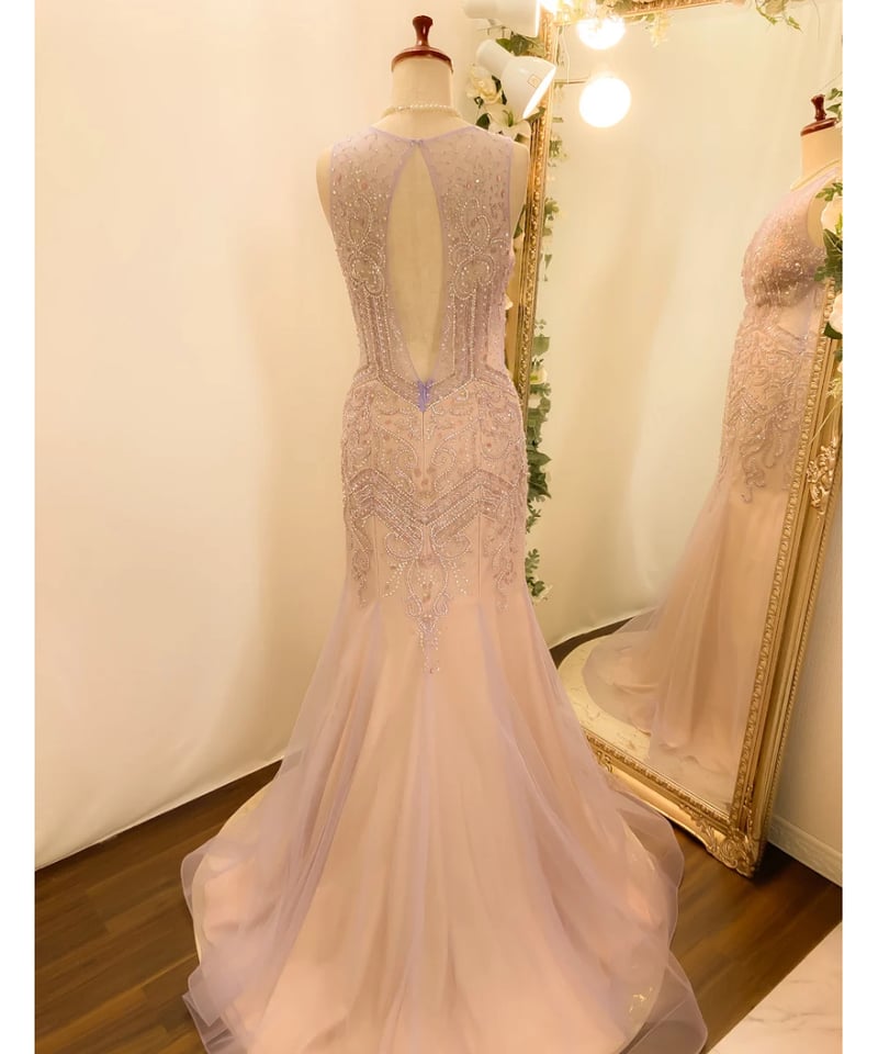 ビーディング イリュージョン マーメイドドレス ライト