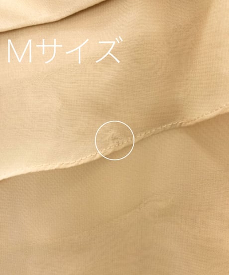ペタルスタイル ラッフルドレス シャンパンベージュ M大きめ/ML小さめサイズ(表記変更・追記あり)