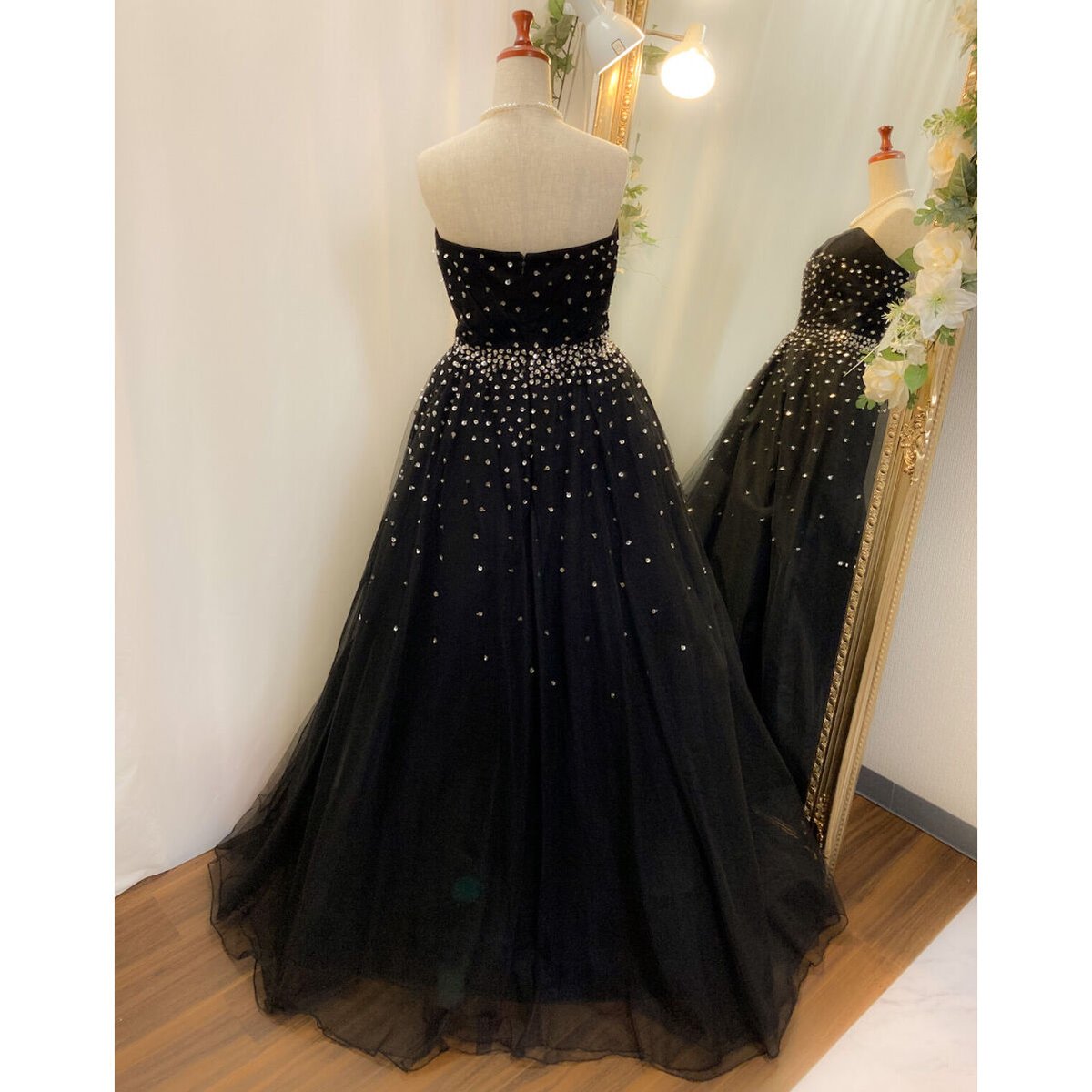 スパンコールグラデーション Aラインドレス | Sharon Style Online Bou