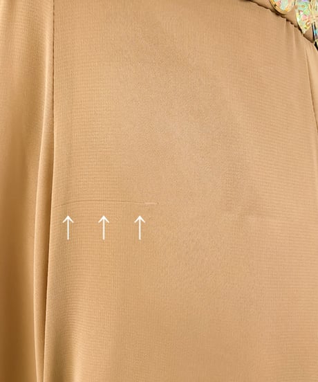 タイルビジューハートカットベアトップドレス　モカ