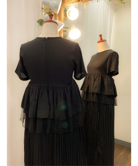 重ねフリル 半袖トップス