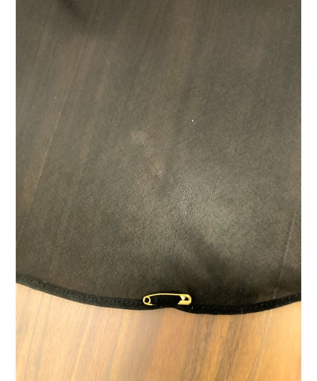 Vネックシフォンスリーブドレス