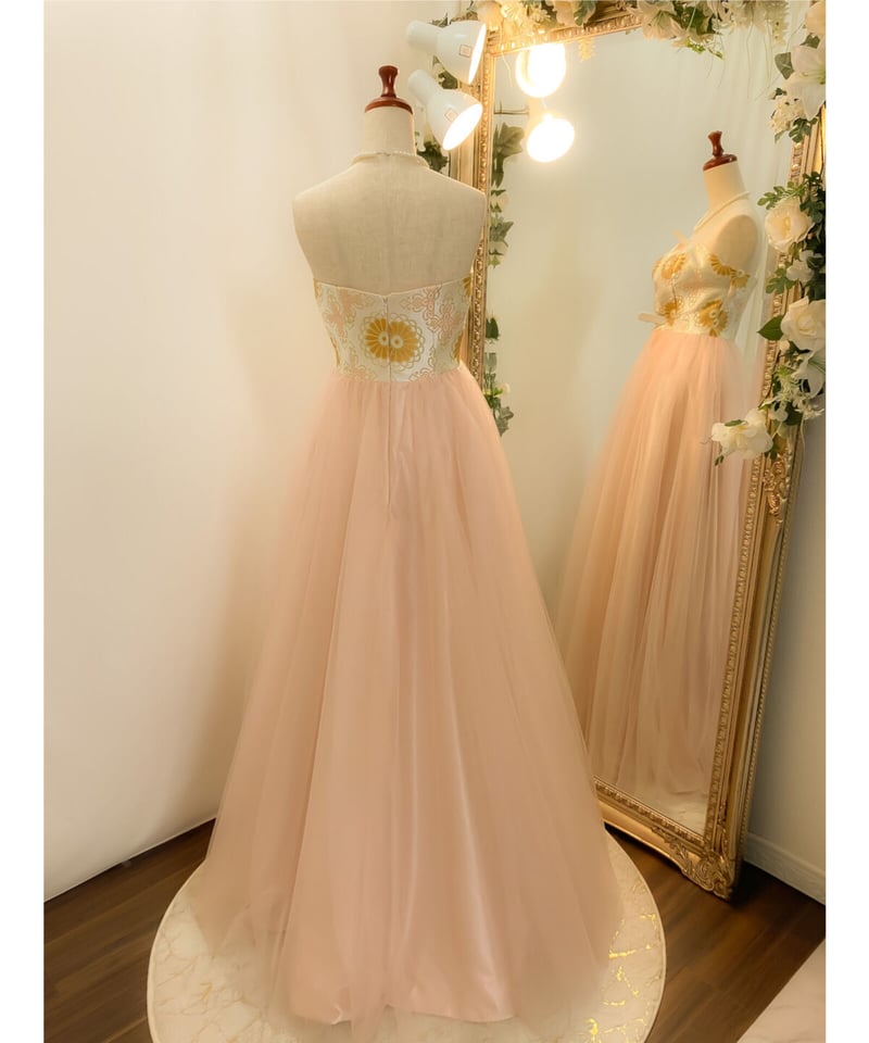 ベアトップ着物ドレス 桜ピンク | Sharon Style Online Boutique