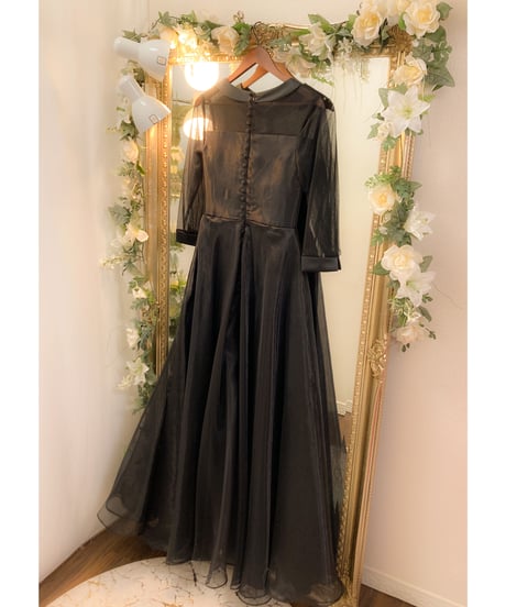 ロールネック シンプルAラインドレス（ロングスリーブ）