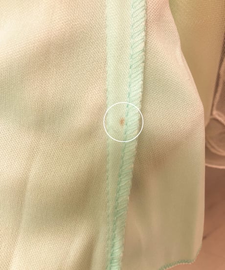 ゴージャスビジュー フレンチスリーブドレス　ミント　Mサイズ