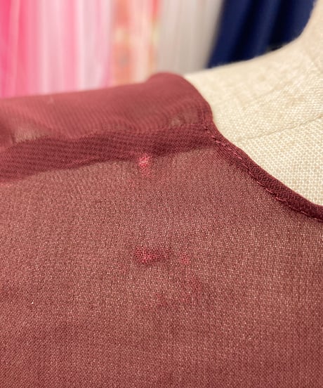 ペタルスタイル ラッフルドレス（ボレロ付き）ダークレッド