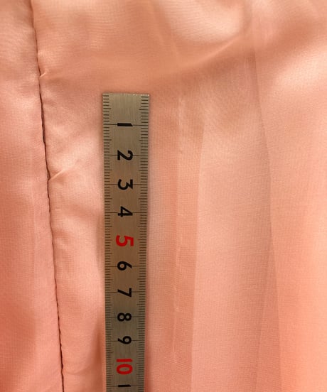 シンプルAライン シフォン グラデーションドレス　ピンク　Sサイズ