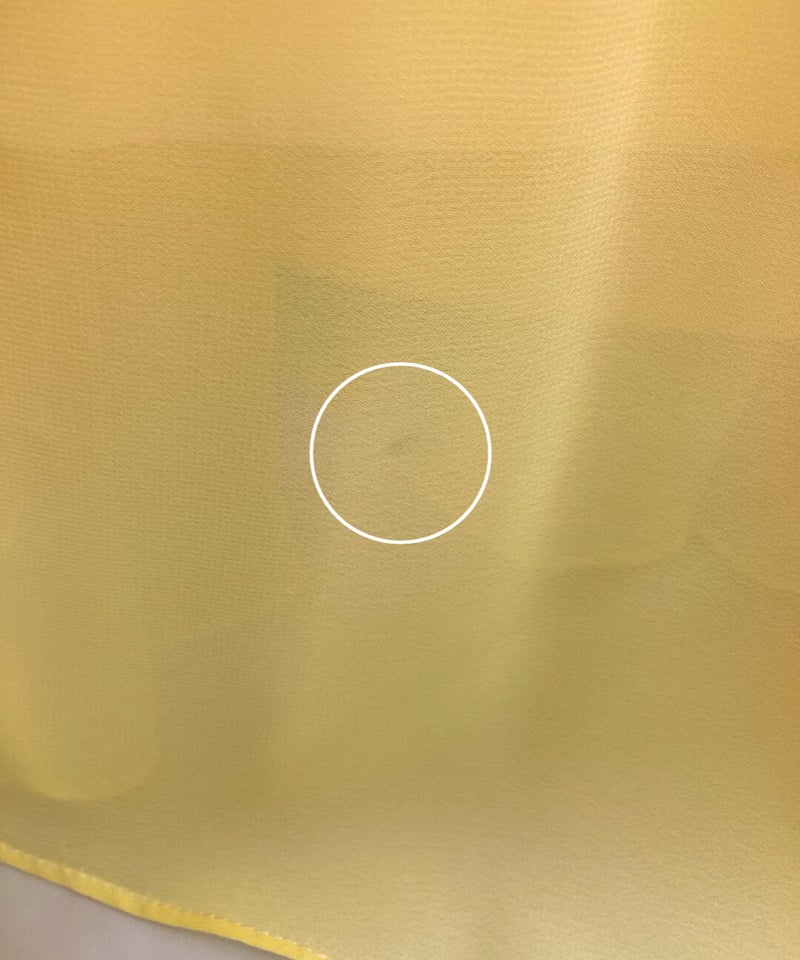 エンパイアライン レースベアトップドレス ミルキーイエロー XS,S