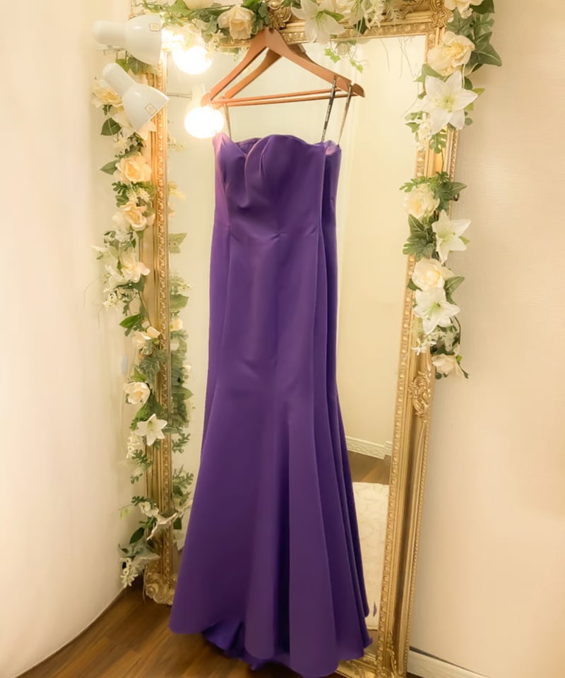 期間限定*ハートシェイプ クラシカル マーメイドドレス パープル