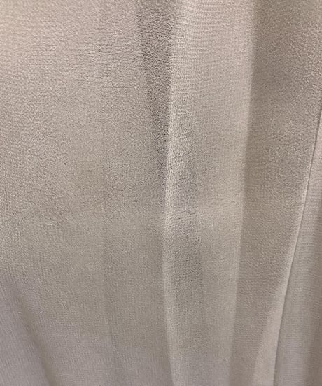 シフォンプリーツAラインドレス　シルバーグレー