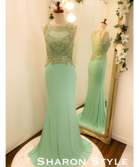 シャロンスタイル演奏会用ドレスノースリーブエンパイアドレス※新品未