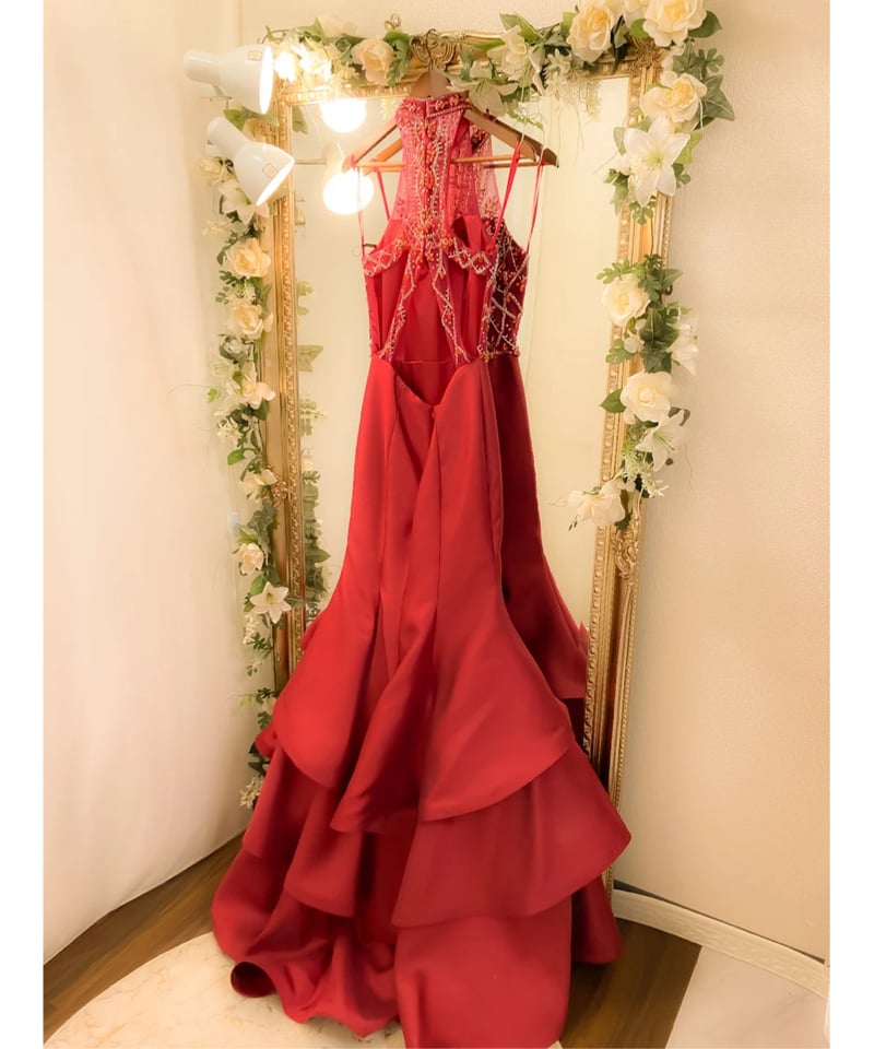 新品　バレリアンヌ　S茶メニーウェイブラウスジャガードマーメイドワンピースセット 新品バレリアンヌS茶メニーウェイブラウスジャガードマーメイド