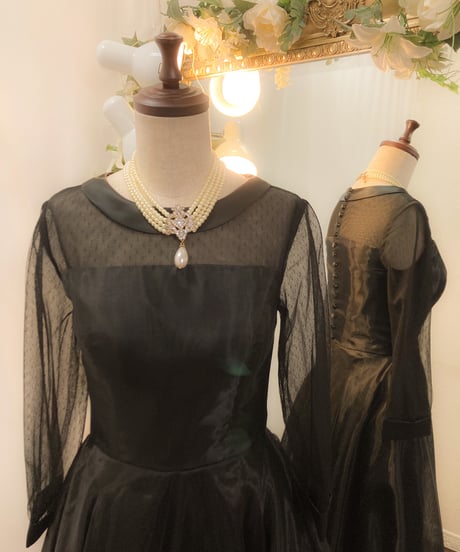 ロールネック シンプルAラインドレス（ロングスリーブ）