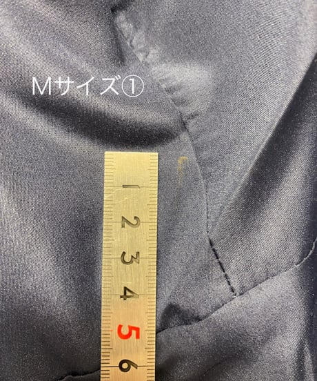 リーフモチーフ ウエストレース アップリケ ショルダードレス　ネイビー　S-M,M,MLサイズ