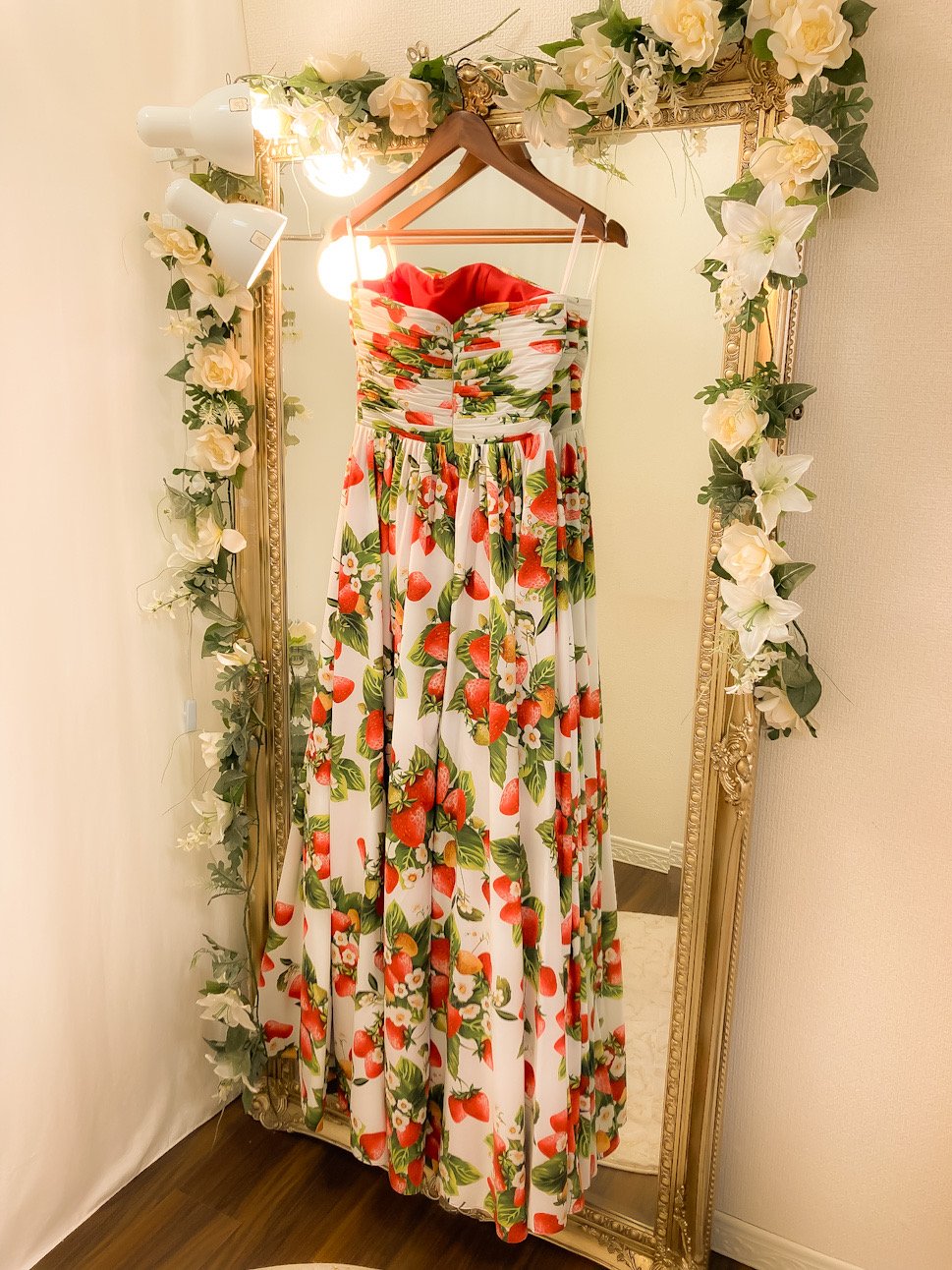 ラベルエチュードシフォン Aライン パーティードレス