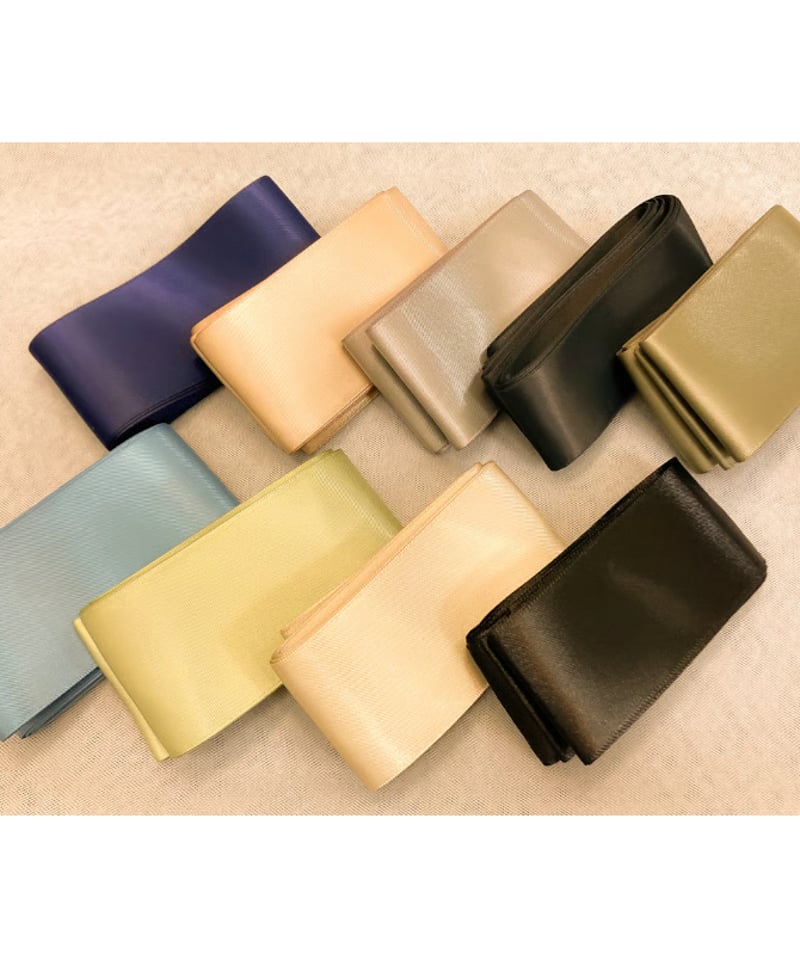 サテン サッシュベルト クールカラー系 | Sharon Style Online Boutique